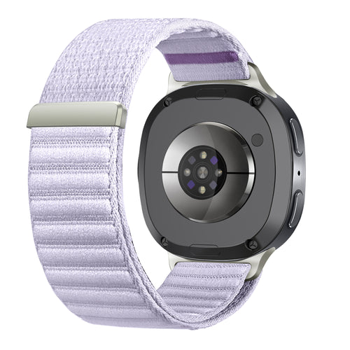 Bracelet nylon Wave Samsung Galaxy Watch 8 - 44mm (violet clair)