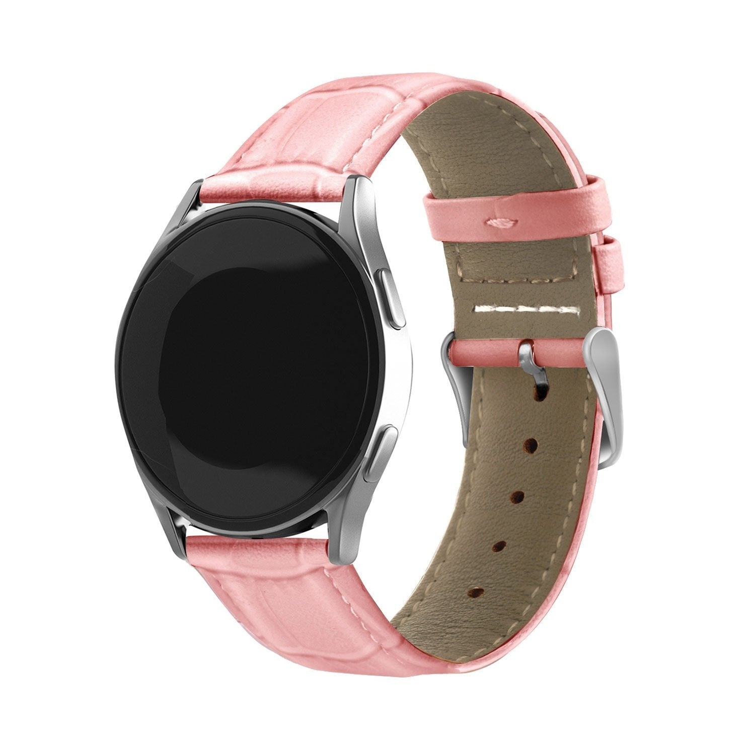 Correa cuero cocodrilo Amazfit Active 2 (arena rosa)
