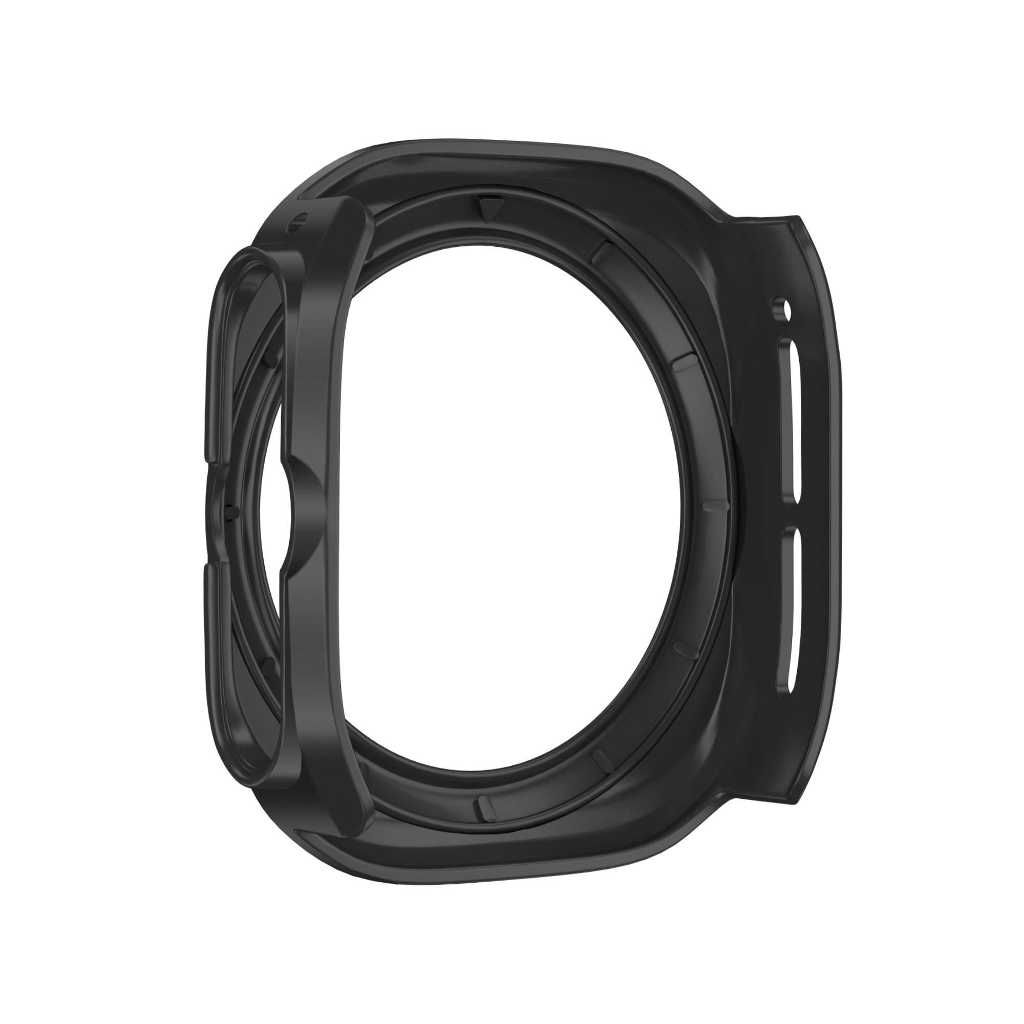 Bandz Funda PC bisel Samsung Galaxy Watch Ultra (negro /naranja)