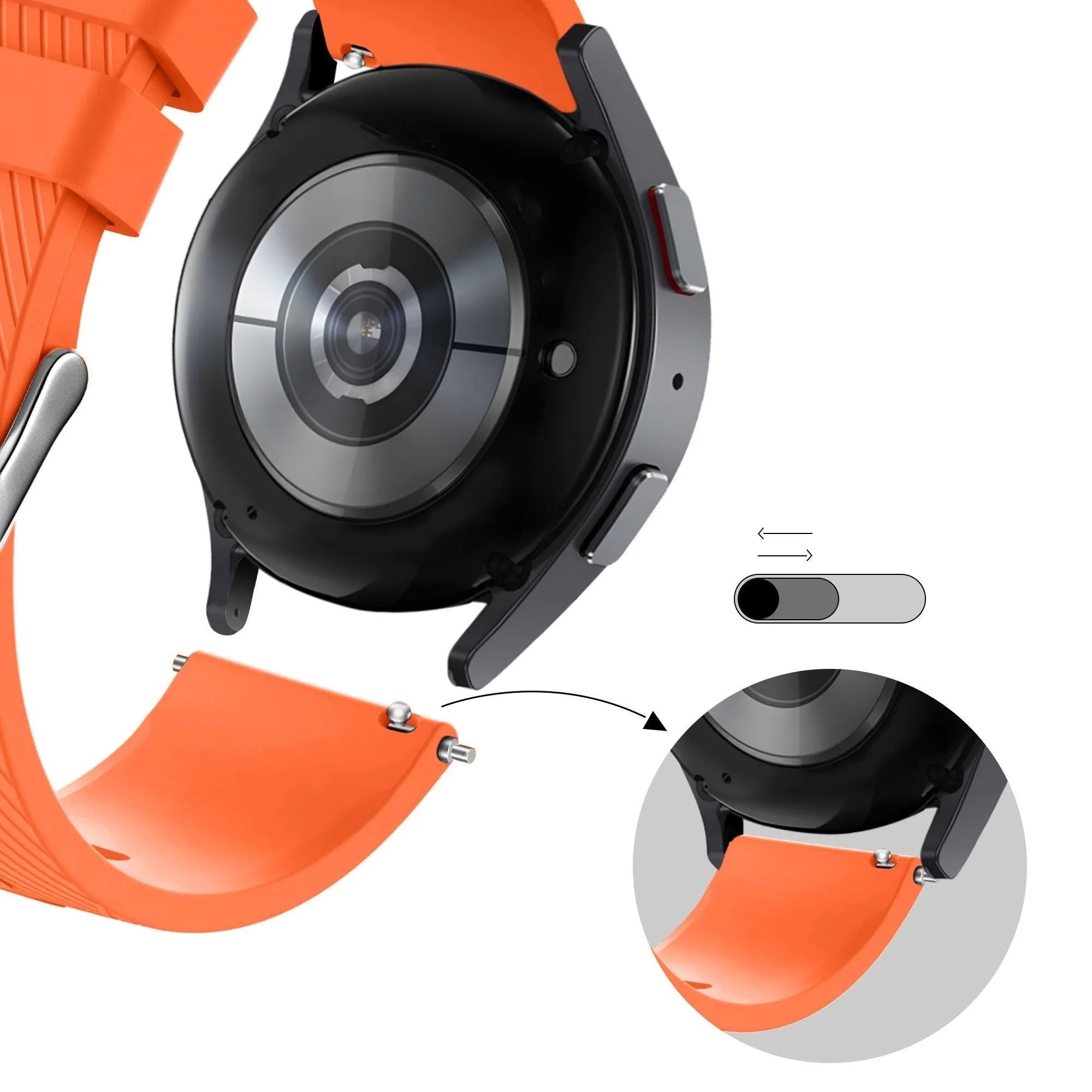 Bandz Coros Apex 2 Silicone Strap 'Deluxe' (Orange)