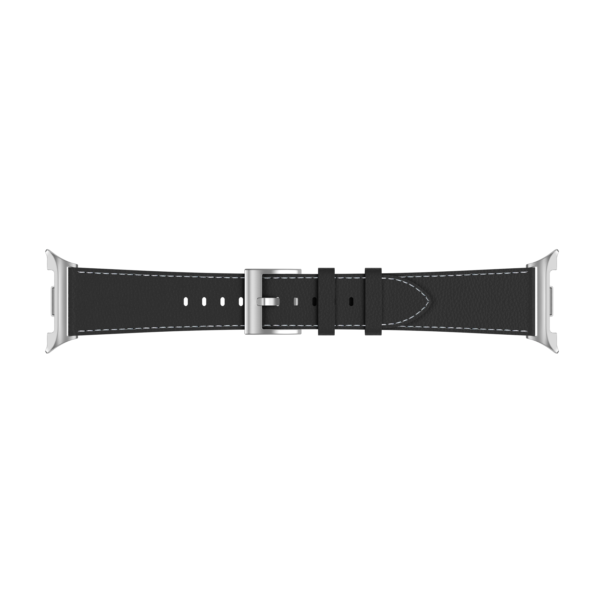 Samsung Galaxy Watch 8 Classic Gebürstetes Lederarmband (Schwarz)