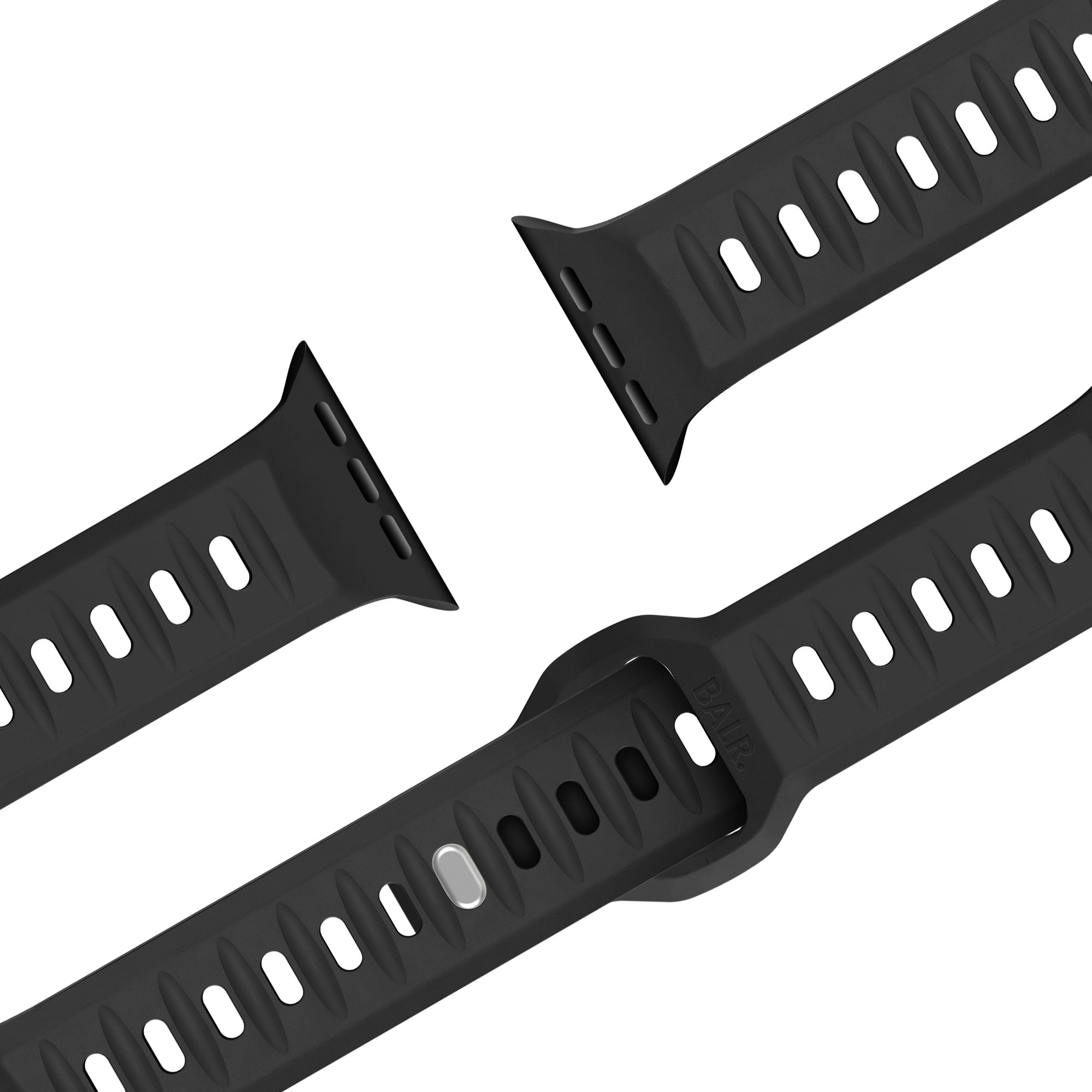 BALR. Apple Watch Outdoor Silikon Armband (Schwarz)