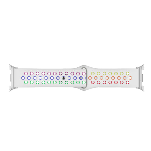 Samsung Galaxy Watch 8 - 40mm Sportarmband ( Weiß/Mehrfarbig)