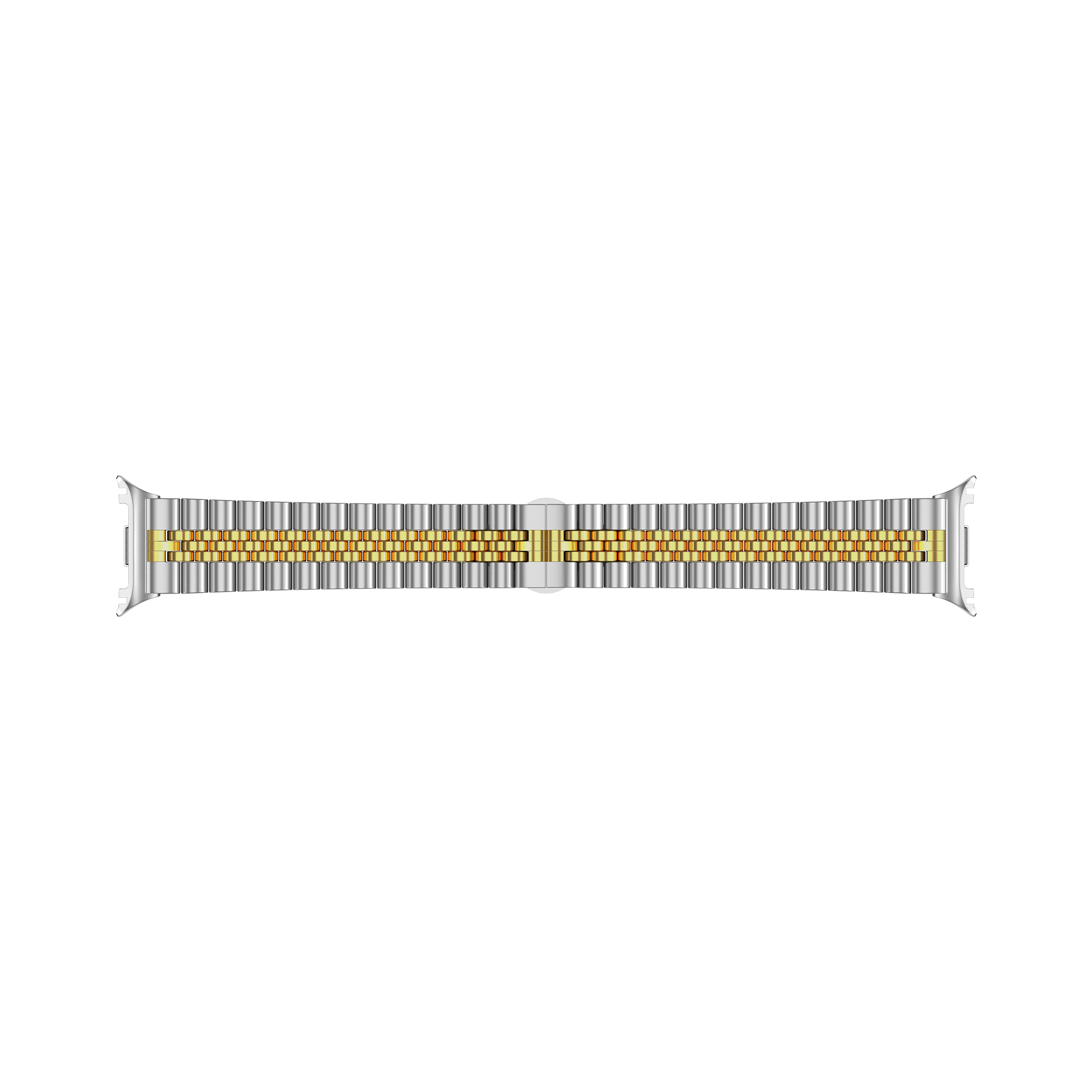 Samsung Galaxy Watch 8 - 44mm Jubilee Stahlarmband (Silber/Gold)