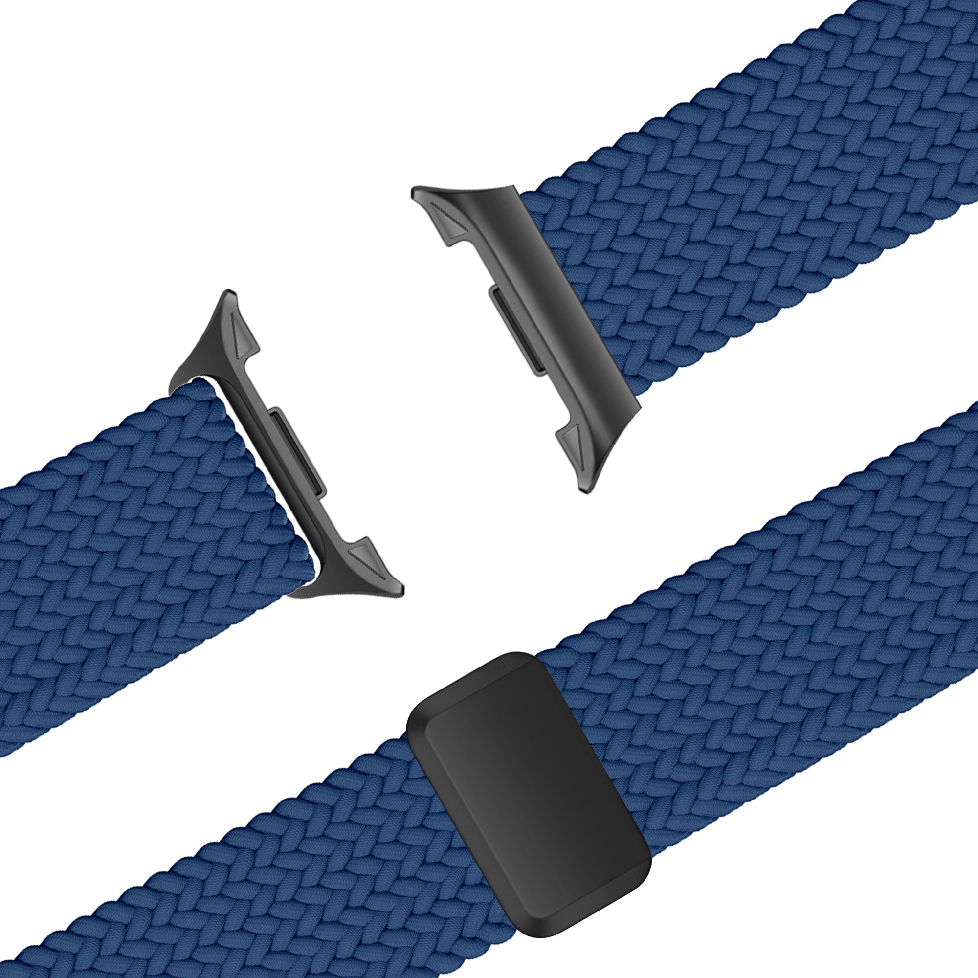 Bandz Samsung Galaxy Watch 8 - 44mm Magnetisches Geflochtenes Armband (Dunkel Blau)