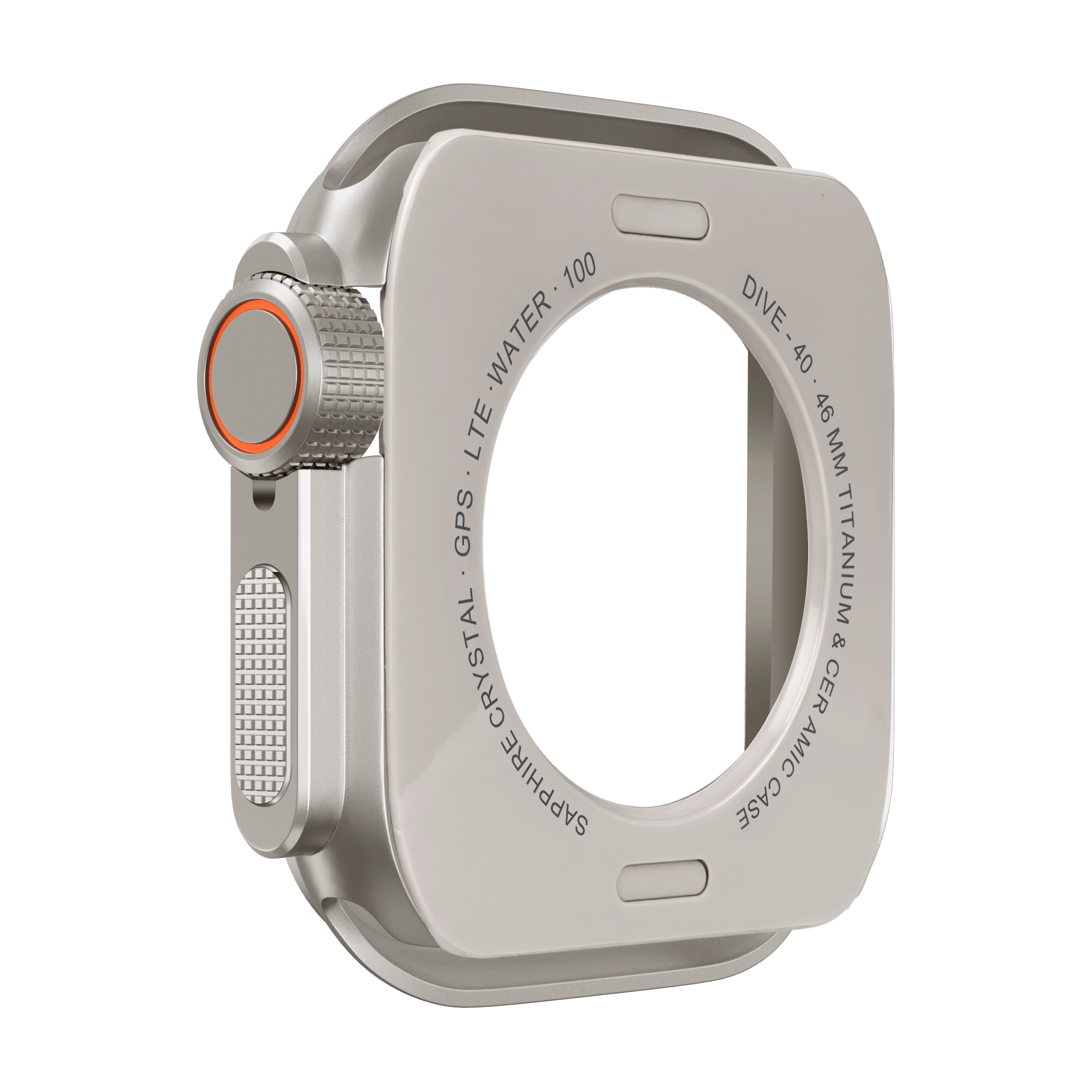 Bandz Funda metalica Apple Watch 10 - 46mm (titanio)