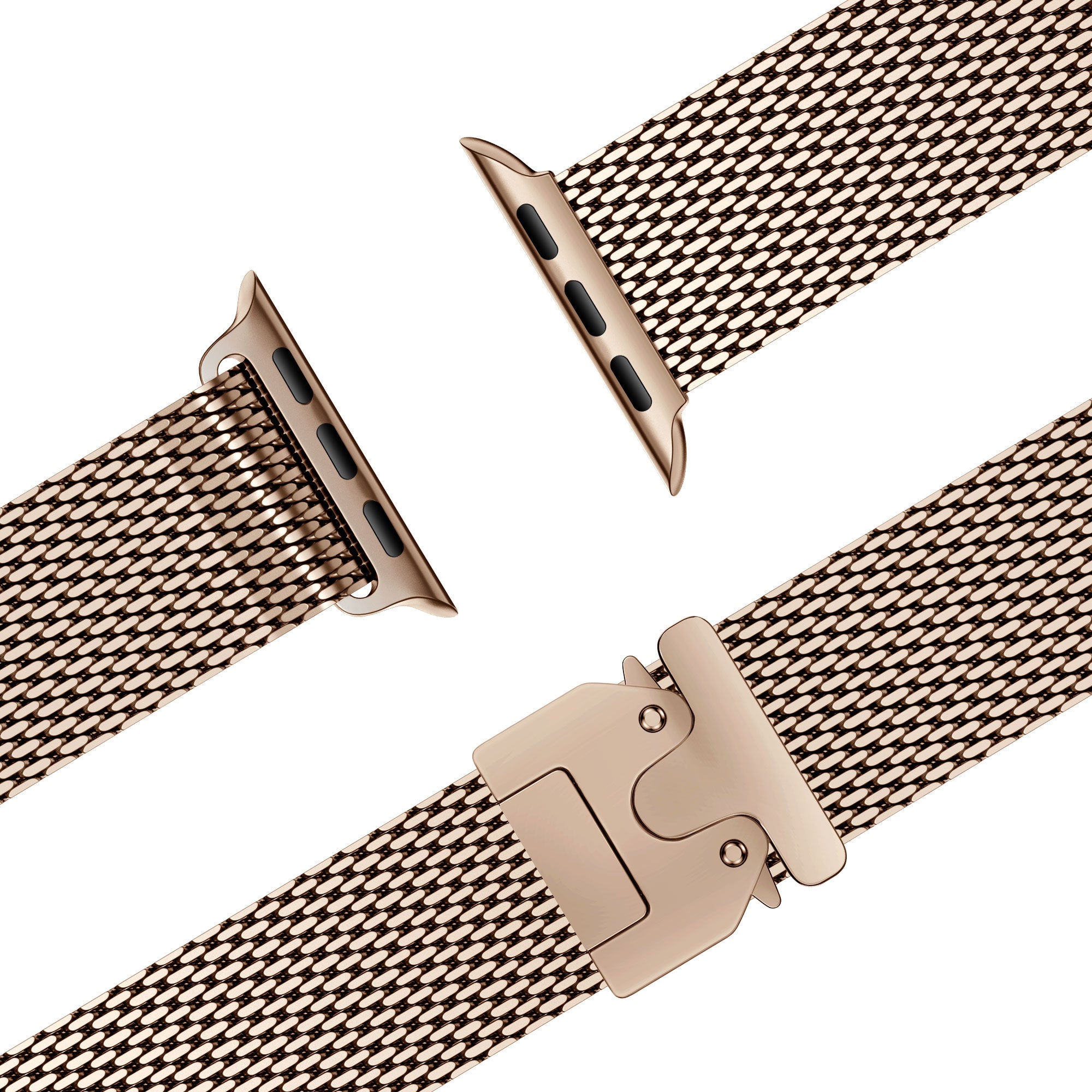 Bandz Correa Milanesa Loop con P-buckle Apple Watch (oro rosa)