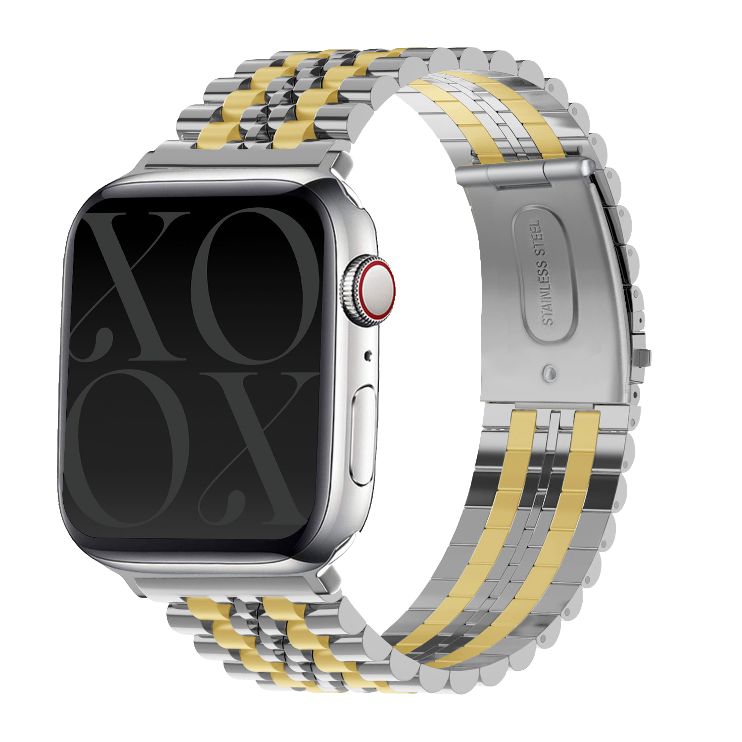 Correa acero xoxo Wildhearts Apple Watch (plateado/dorado)