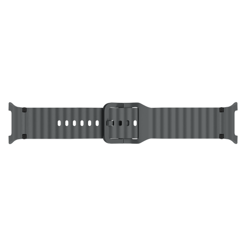 Samsung Galaxy Watch 8 - 40mm wave siliconen bandje (donkergrijs)