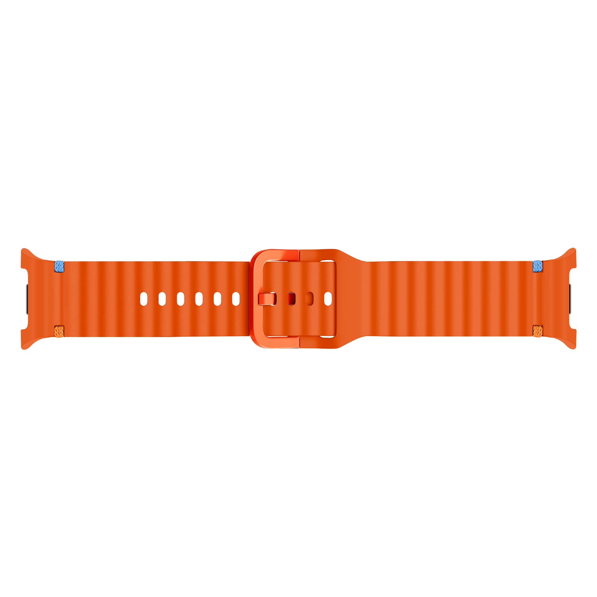Samsung Galaxy Watch 8 - 44mm Wave Silicone Strap (Orange)