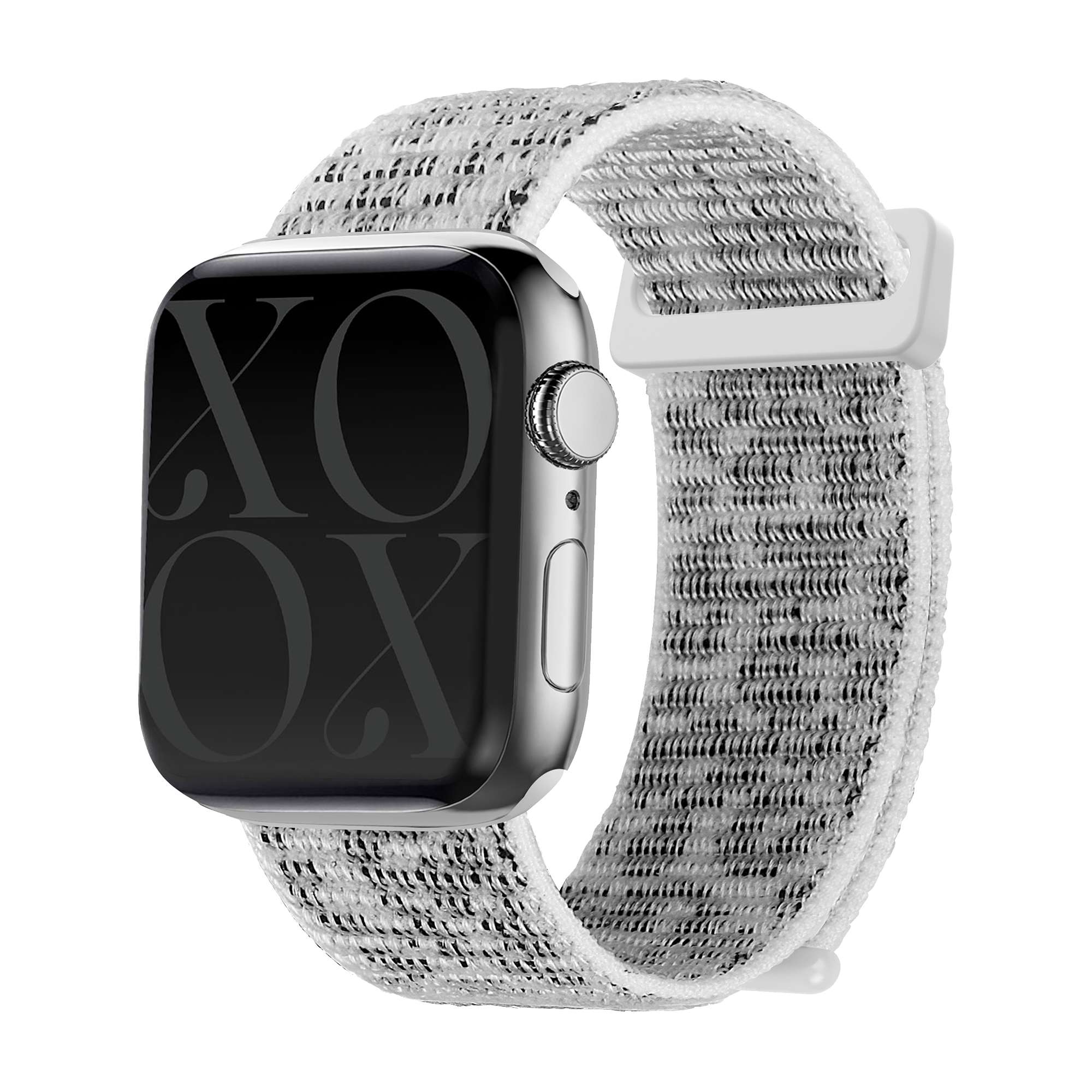 Correa nylon xoxo Wildhearts Apple Watch  (blanco leopardo)