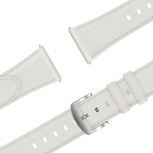 Bandz Oppo Watch X2 Mini Leather Strap 'Easy Fit' (White)