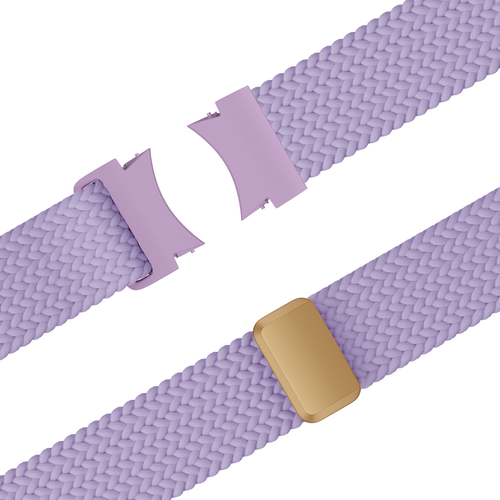 Bandz Samsung Galaxy Watch 5 - 40mm gevlochten band 'Easy fit' (lila)
