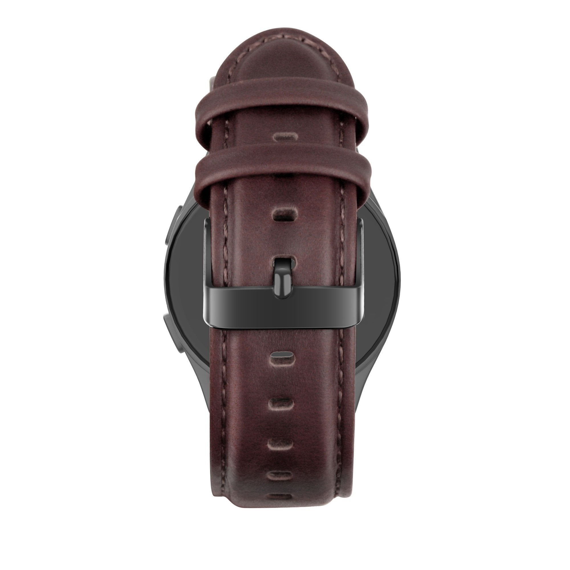 Bandz OnePlus Watch Lite Leather Strap 'Classic' (Dark Brown)