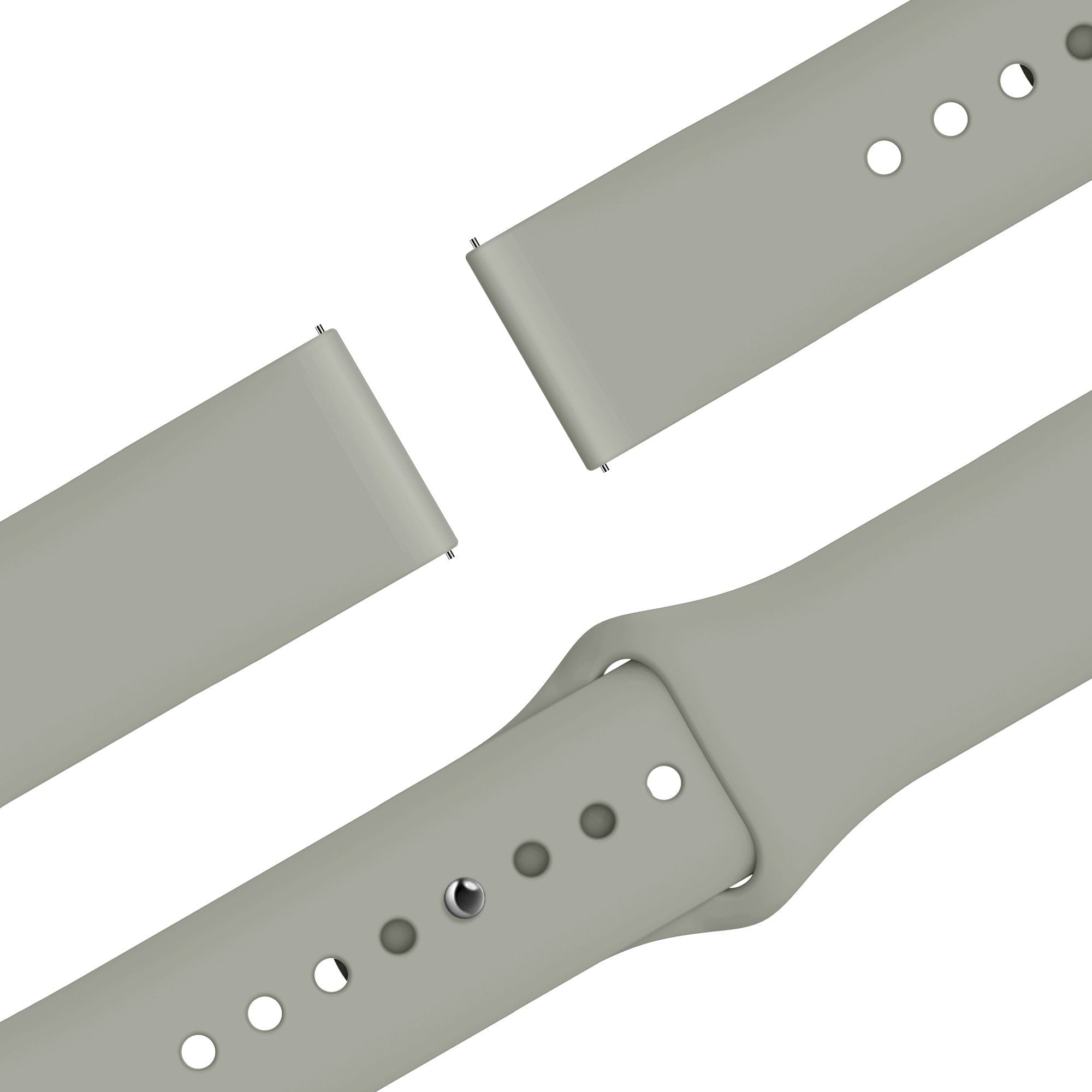 Bandz Samsung Galaxy Watch 4 - 44mm Sport Strap 'Easy Fit' (Light Grey)