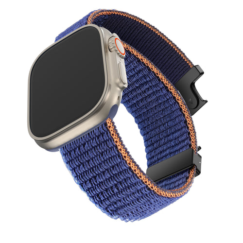 Bandz Apple Watch Nylon Band 'Classic' mit P-Schnalle (Dunkelblau)