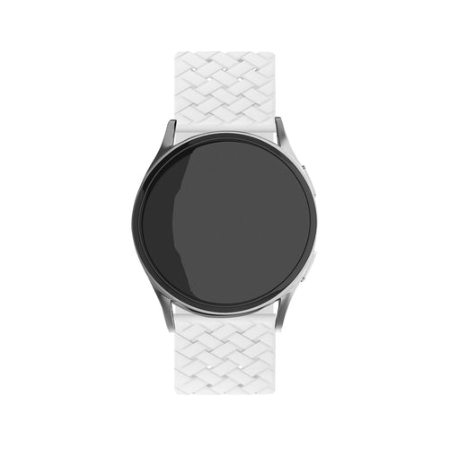 Bracelet silicone tressé Withings Steel HR - 40mm (blanc)
