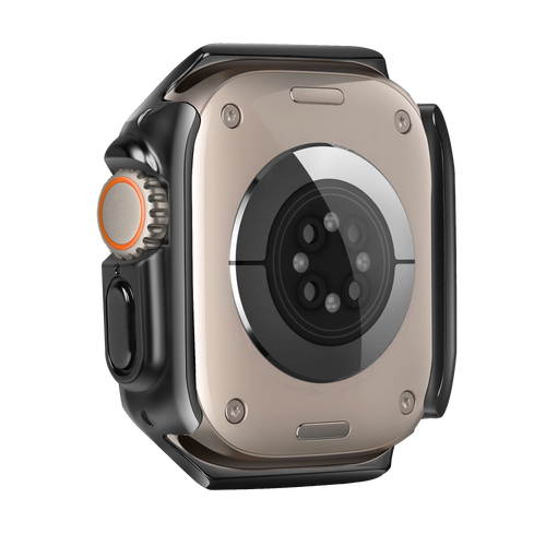 Bandz Apple Watch Ultra - 49mm Galvanized TPU Case  (Black)