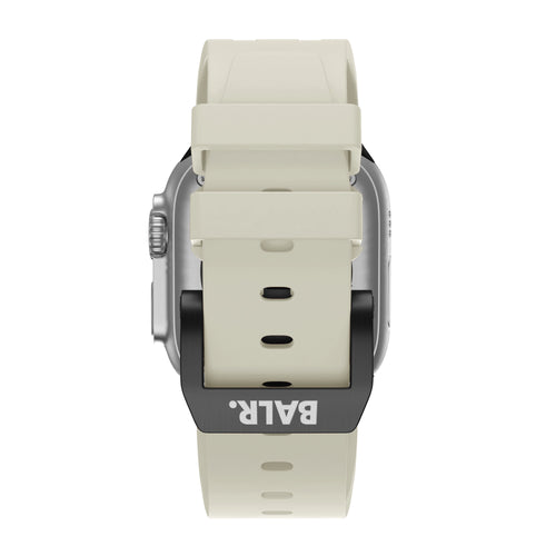 BALR. Correa de silicona Apple Watch Ultra Liquid (beige/negro)