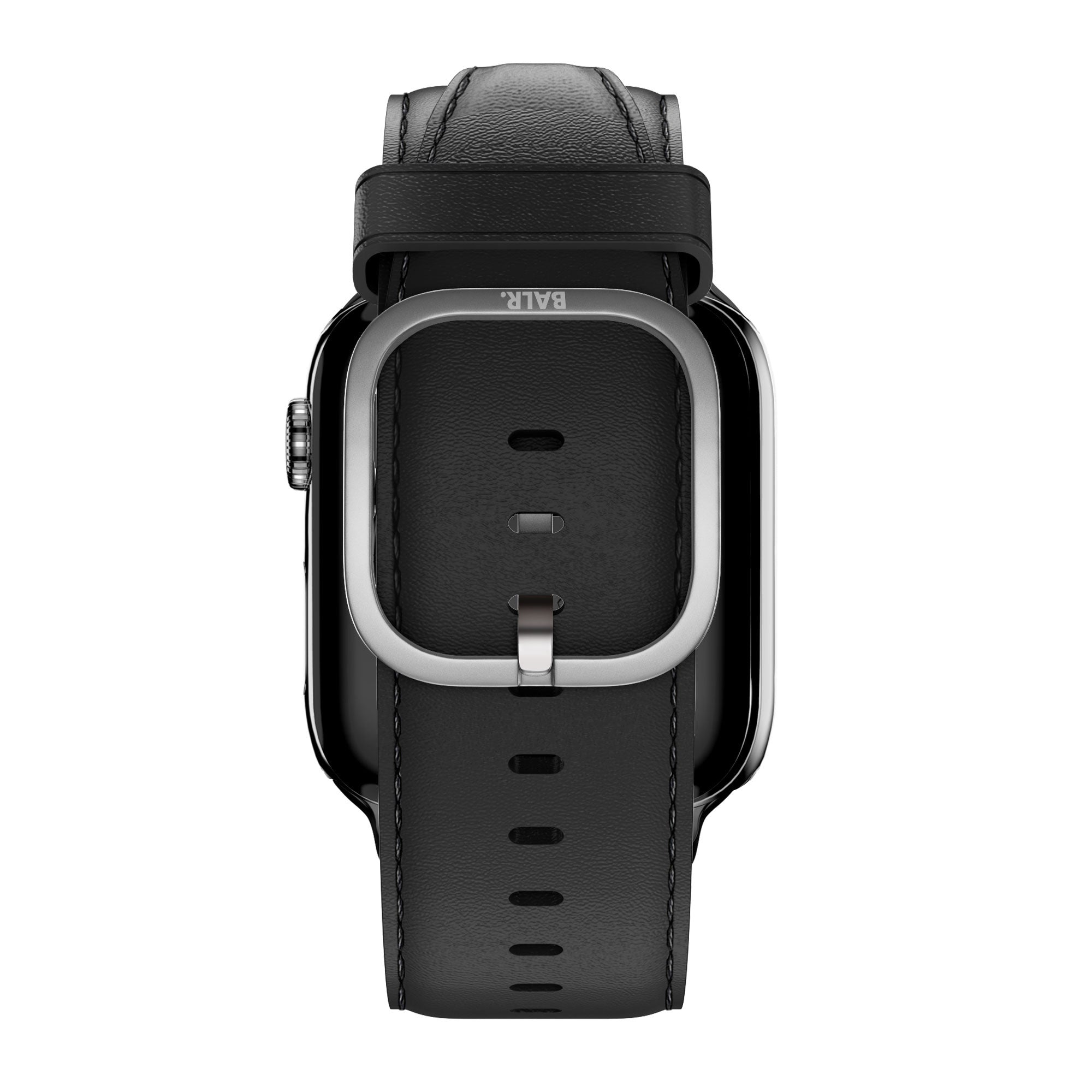 Balr. Apple Watch Leder-Armband (schwarz)
