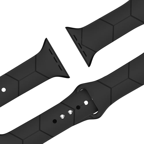 BALR. Correa deportiva Hexagons Apple Watch (negra)