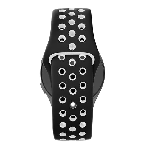 Bandz Pebble Round 2 - 20mm Sport Strap 'Deluxe' (Black/White)
