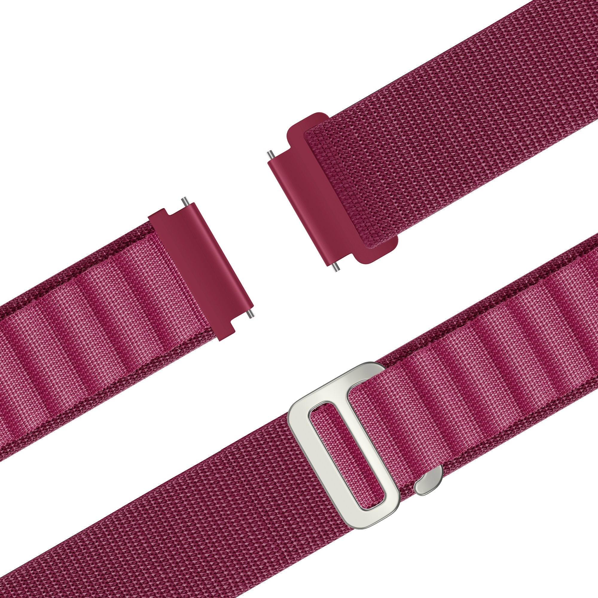 Bandz Amazfit Active 2 Alpine Nylonarmband (Rosa-Rot)