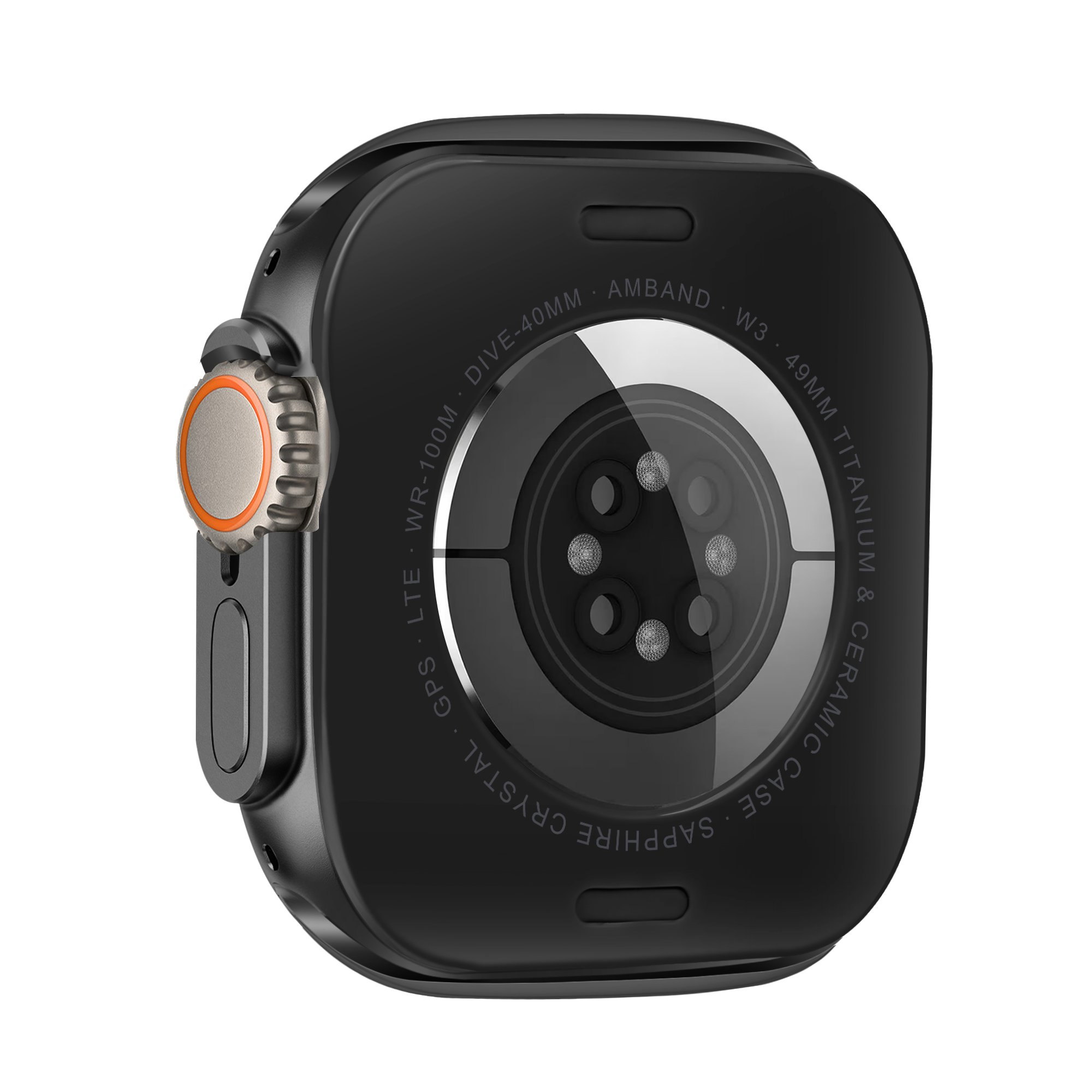Bandz Funda metalica Apple Watch Ultra - 49mm (negro)