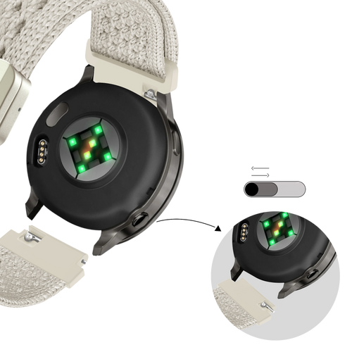 Bandz Bracelet nylon vintage Garmin Bounce 2 (lumière stellaire)
