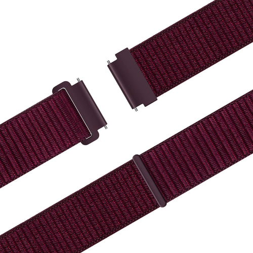 Bandz Levowatch Edgy Nylon Strap 'Easy Fit' (Plum)