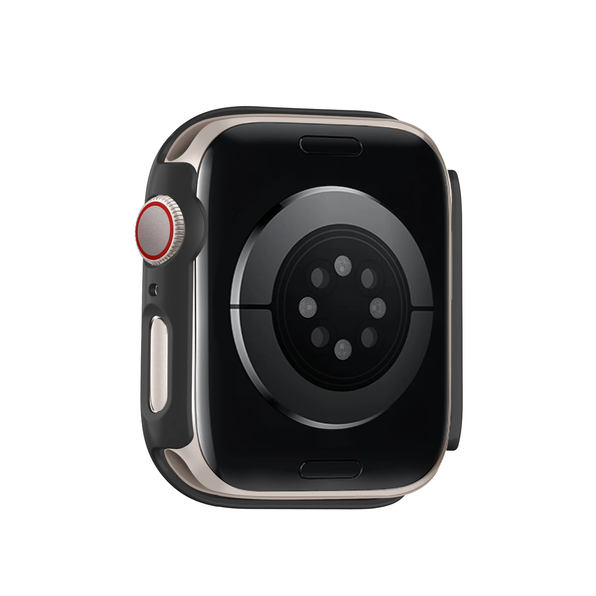 Bandz Apple Watch 10 & 11 PC hoesje met glas (zwart)