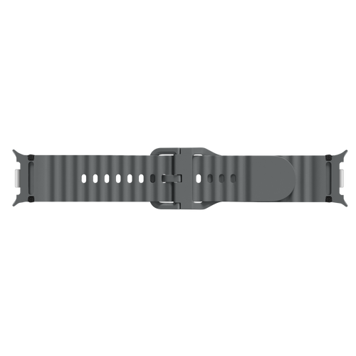 Samsung Galaxy Watch 8 - 40mm wave siliconen bandje (donkergrijs)