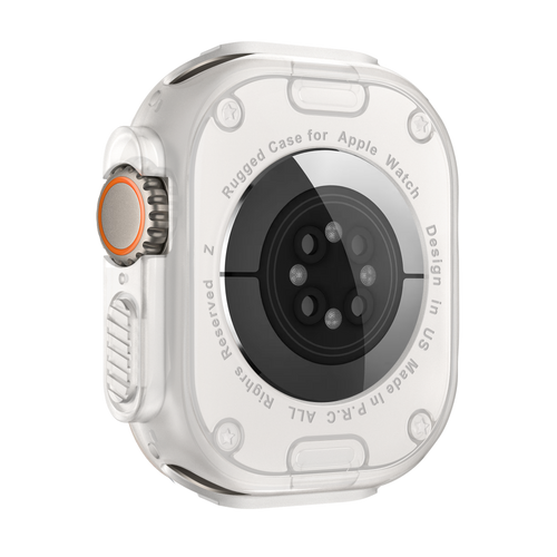 Bandz Apple Watch Ultra - 49mm robustes TPU-Hülle (Transparent)