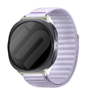  Samsung Galaxy Watch 8 Classic wave nylon bandje (lichtpaars)