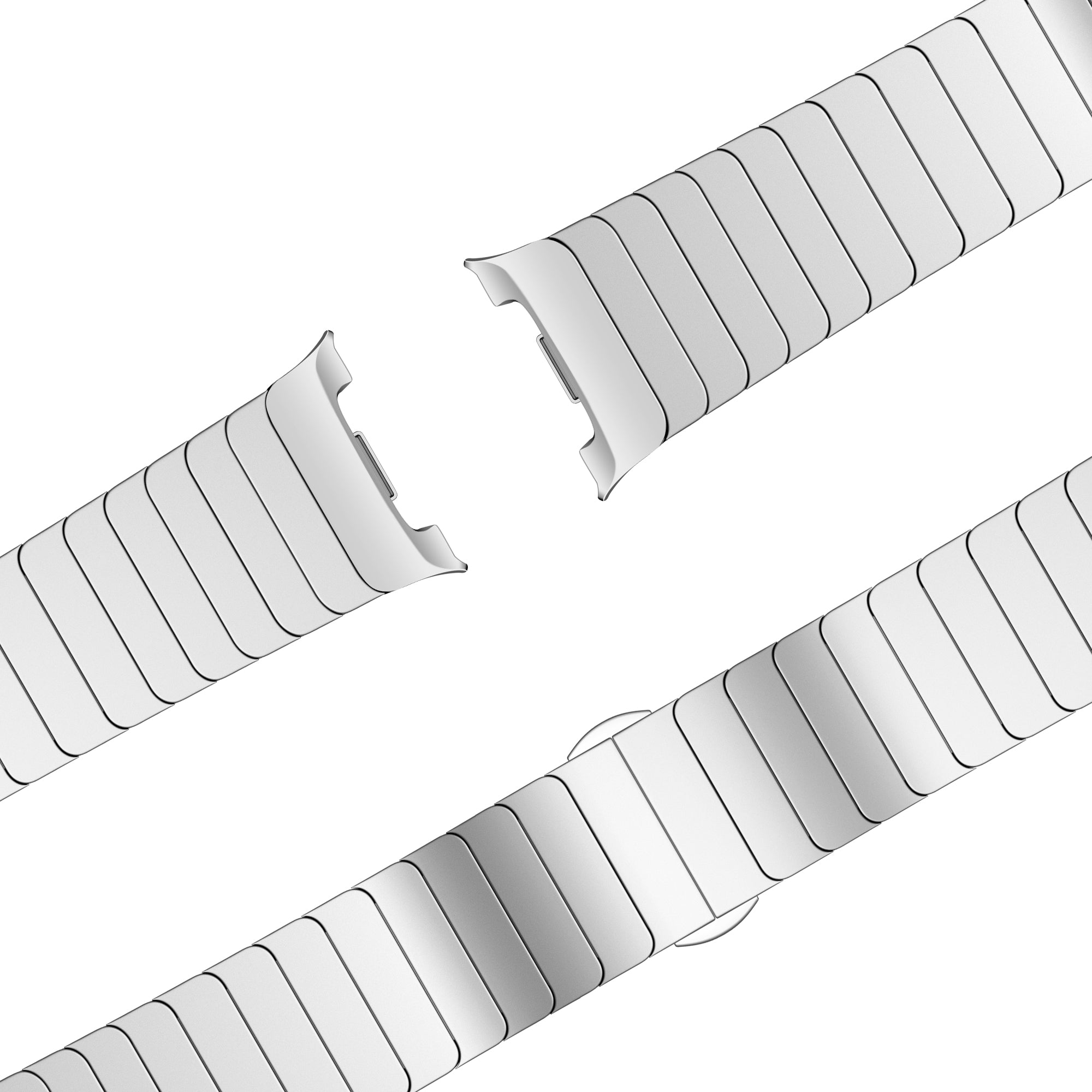 Bandz Samsung Galaxy Watch 8 - 40mm Stahlarmband 'One Bead' (Silber)