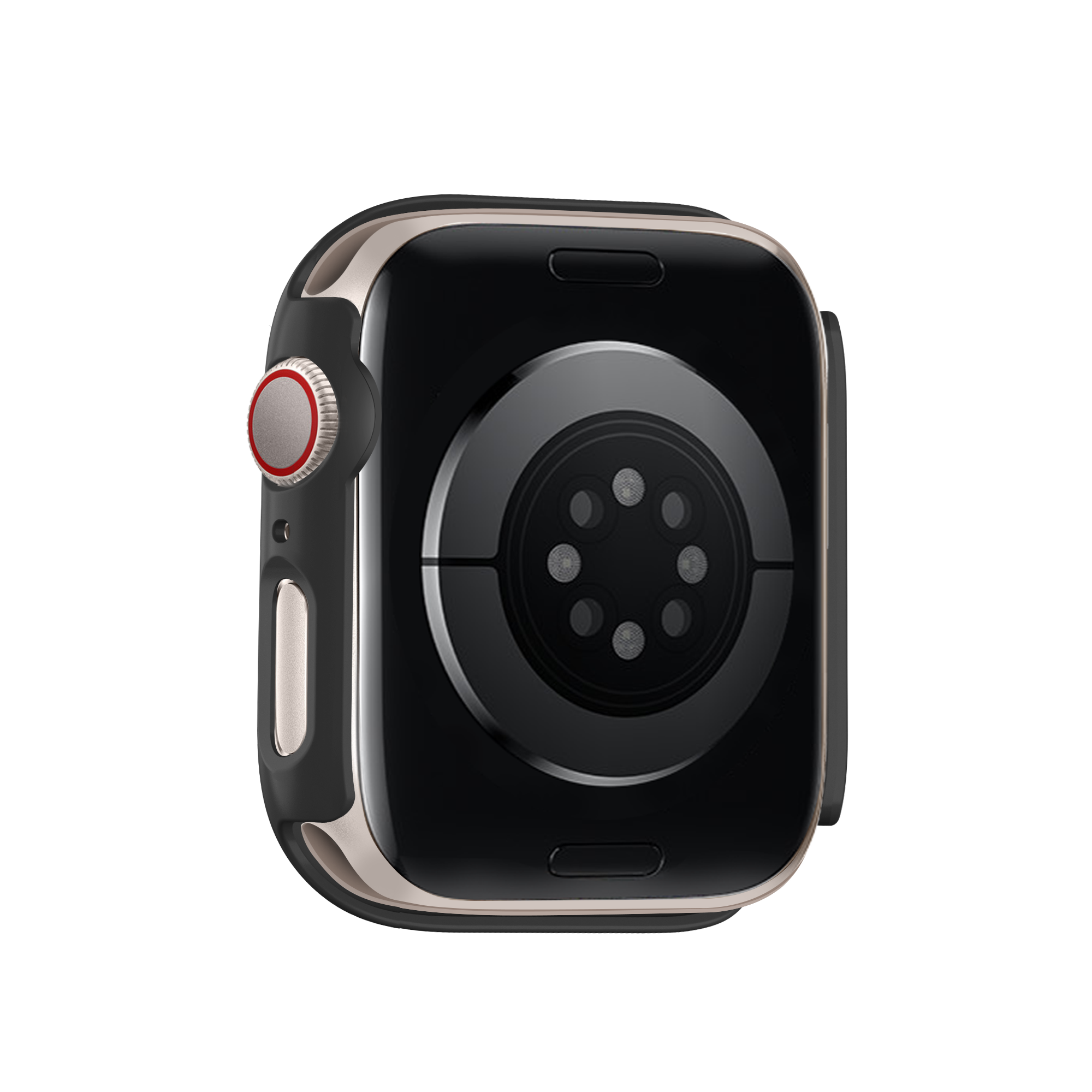 Bandz Funda PC con vidrio Apple Watch 10 - 42mm (negro)