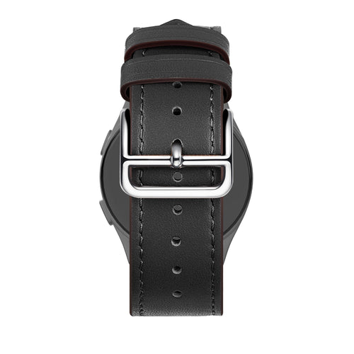 Bandz OnePlus Watch Lite Leather Strap 'Deluxe' (Black)