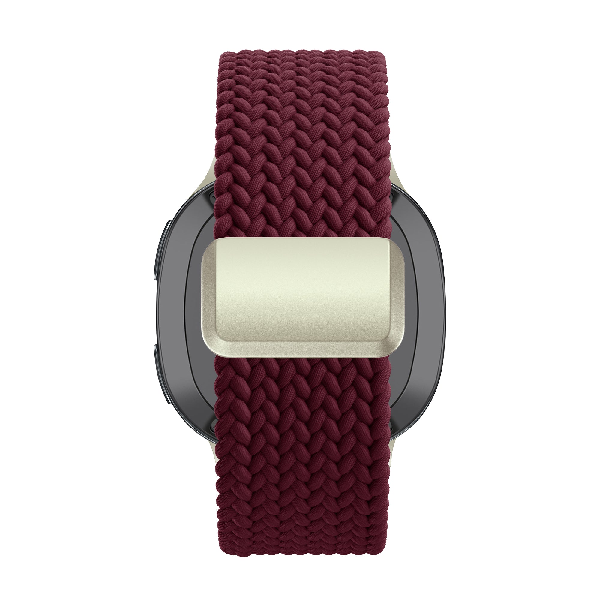 Bandz Samsung Galaxy Watch 8 - 40mm Magnetisches Geflochtenes Armband (Weinrot)