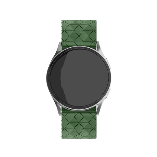 Correa silicona 'Hexa' Amazfit Bip U (Pro) (verde militar)