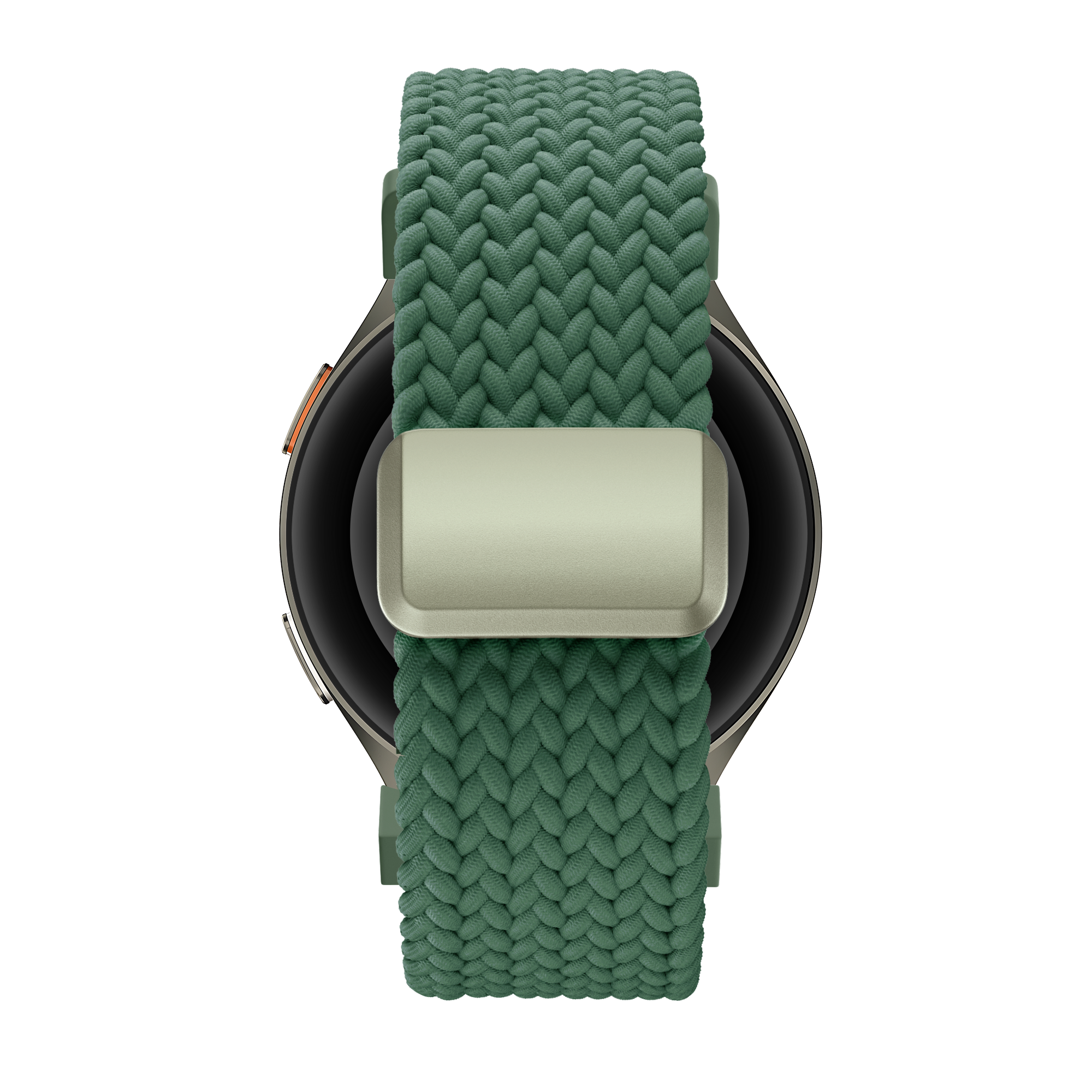 Bandz Samsung Galaxy Watch 4 44mm Braided Strap 'Easy Fit' (Green)