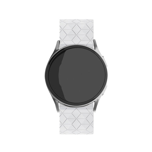 Suunto Run Silikonarmband Sechseck (weiß)