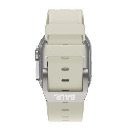 BALR. Correa de silicona Apple Watch Ultra Liquid (beige/titanio)