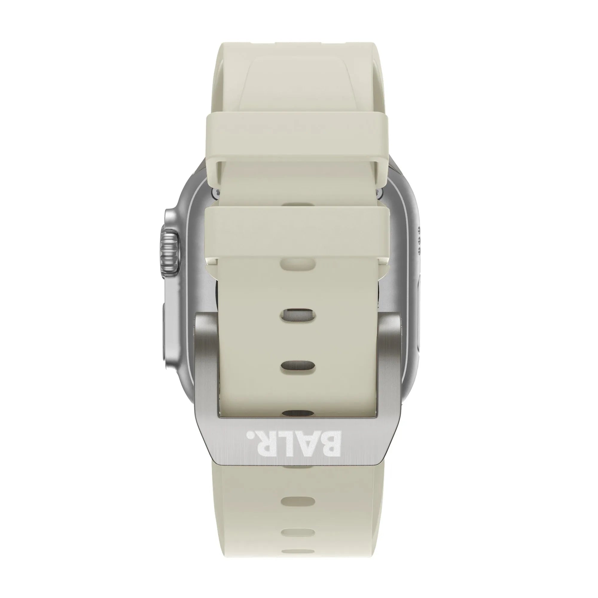 BALR. Correa de silicona Apple Watch Ultra Liquid (beige/titanio)