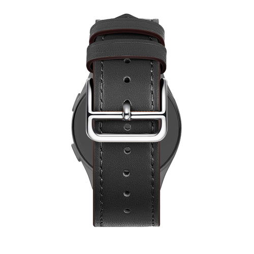 Bandz Huawei Watch Ultimate lederen band 'Deluxe' (zwart)