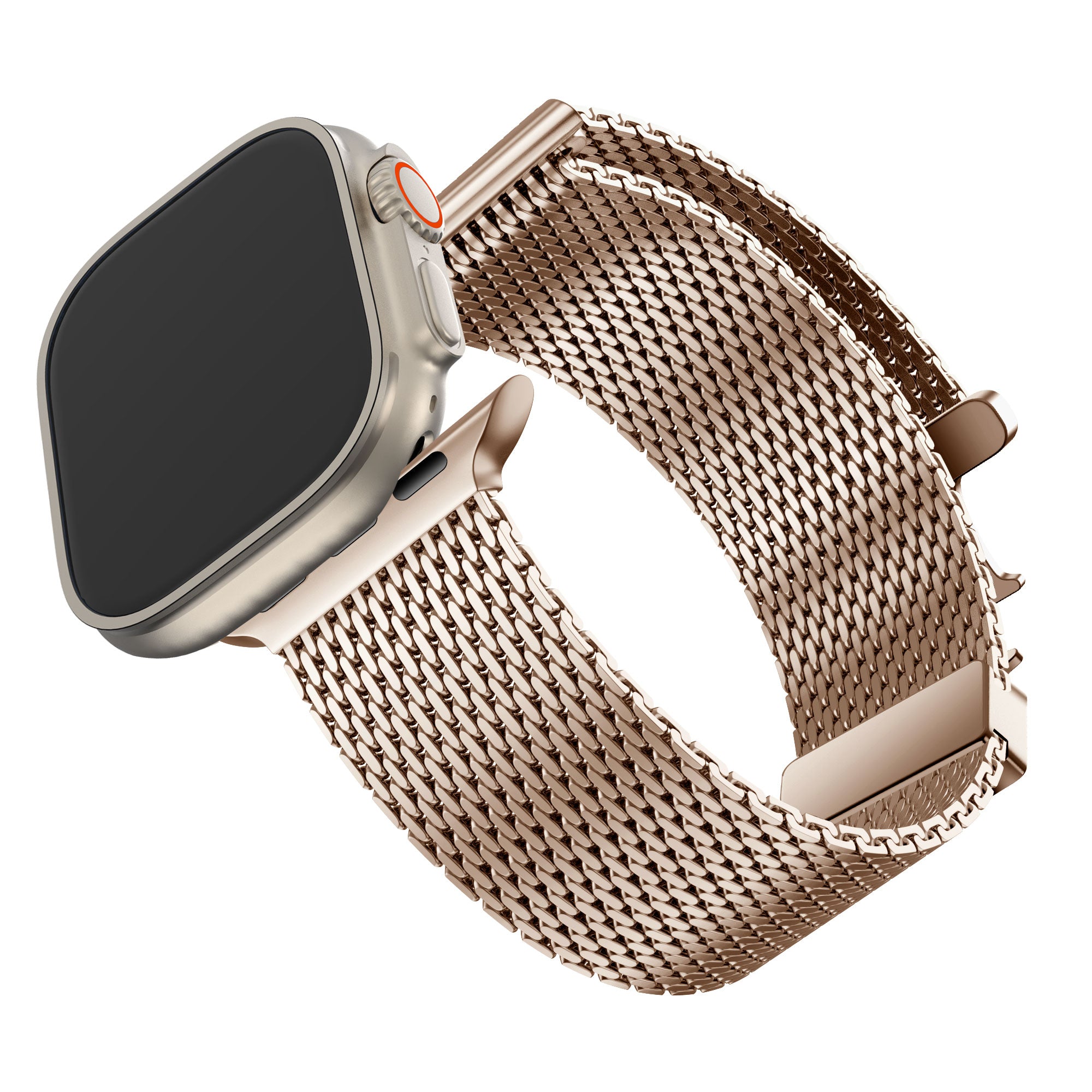 Bandz Correa Milanesa Loop con P-buckle Apple Watch (oro rosa)