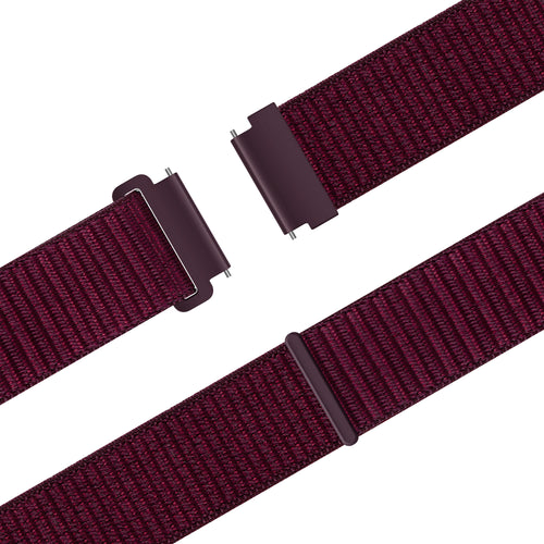 Bandz Huawei Watch GT 5 Pro - 42mm nylon band 'Easy fit' (plum)