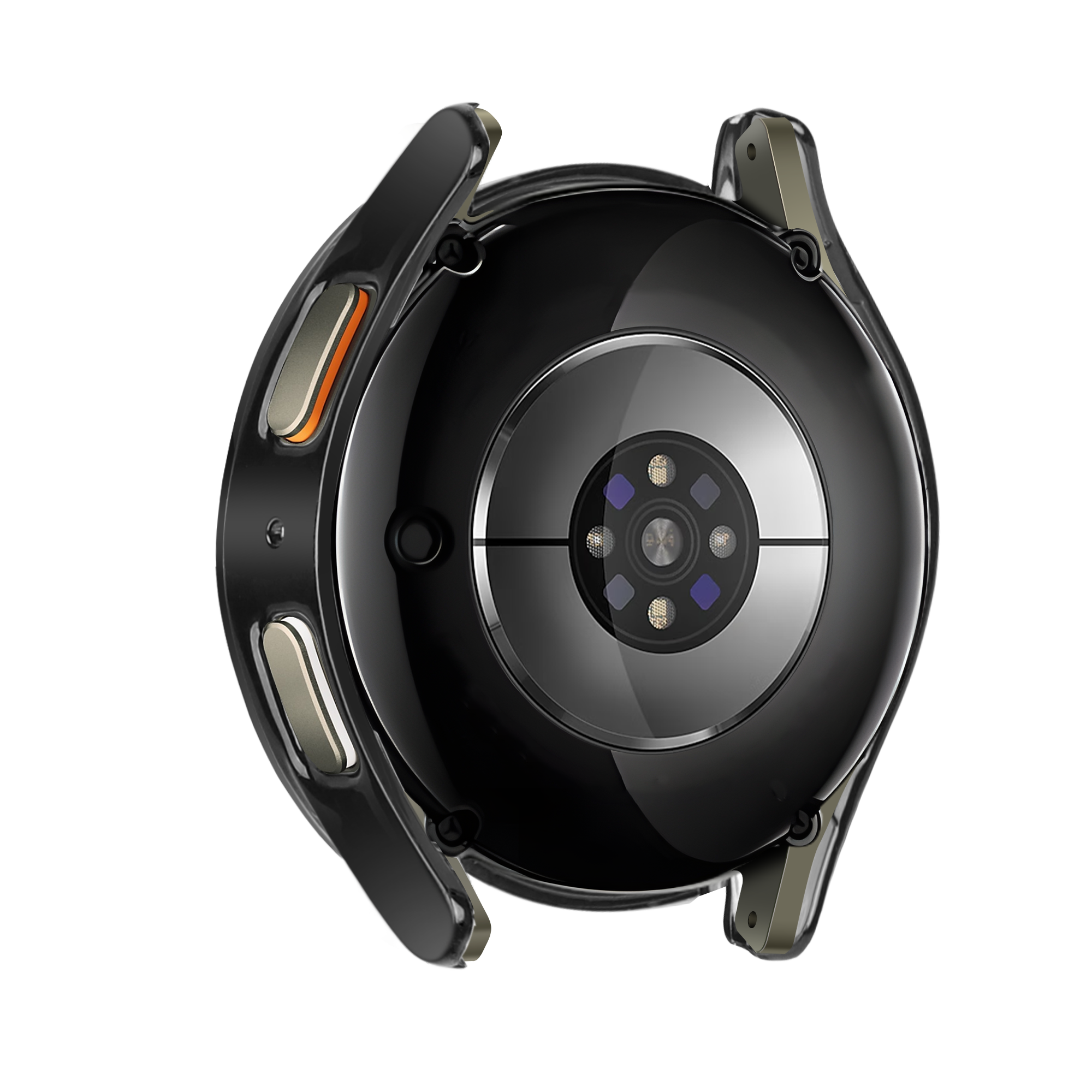 Funda diamante con vidrio Samsung Galaxy Watch 7 - 40mm (negro)