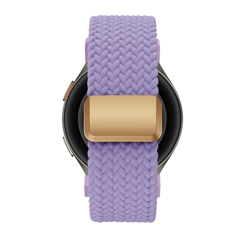 Bandz Samsung Galaxy Watch 4 Classic 46mm Geflochtenes Armband 'Easy Fit' (Flieder)