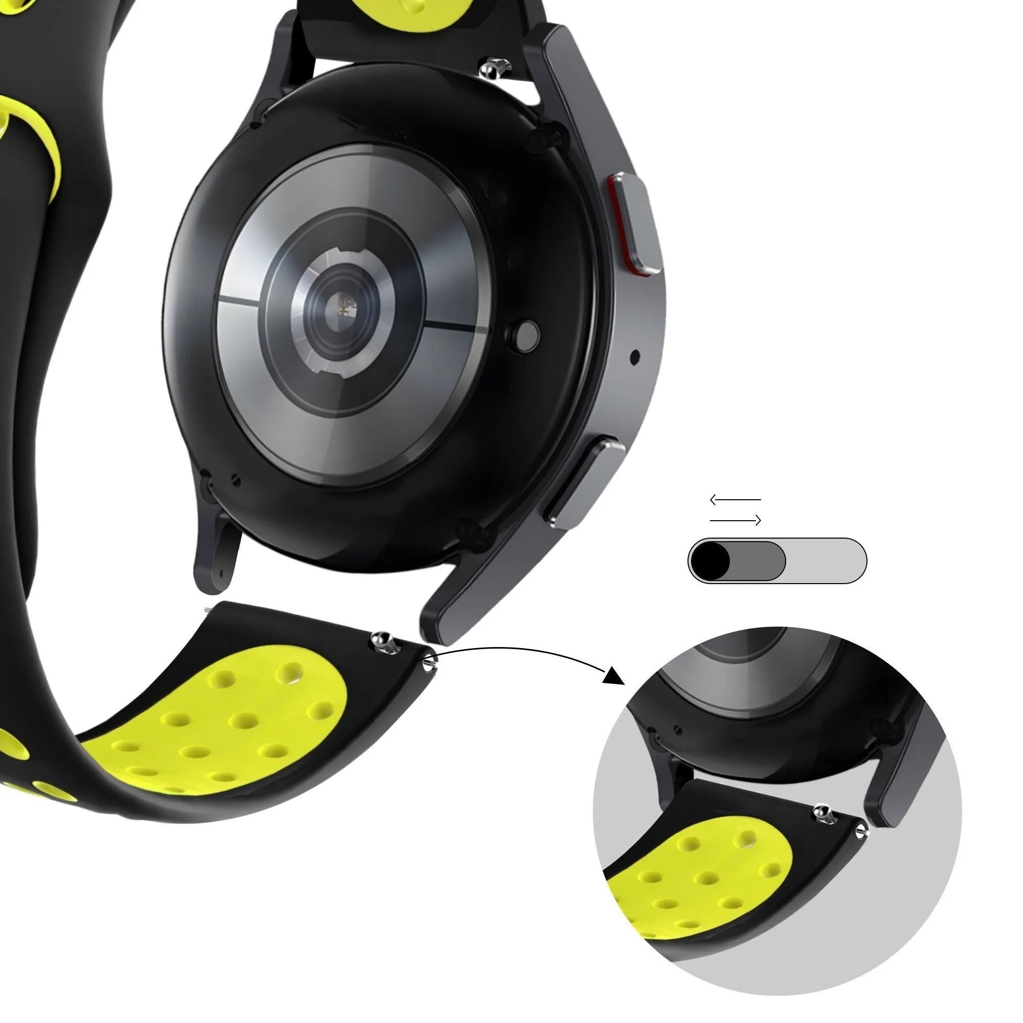 Bandz Coros Apex 2 Pro Sportarmband 'Deluxe' (Schwarz/Gelb)