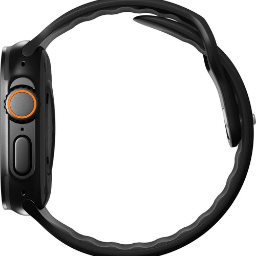 Nomad Apple Watch siliconen Tempo bandje (zwart)